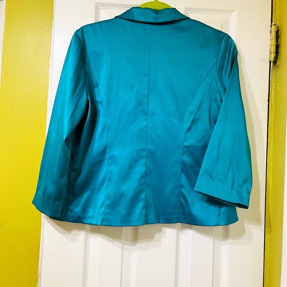 Wearever Teal Green Large Fitted Blazer - Picture 3 of 5